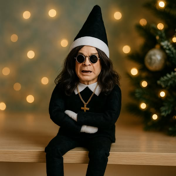 Ozzy Christmas Elf Doll 🎄 Rock-Style Christmas Decoration & Gift 🤘 Early Holiday Sale 55% OFF